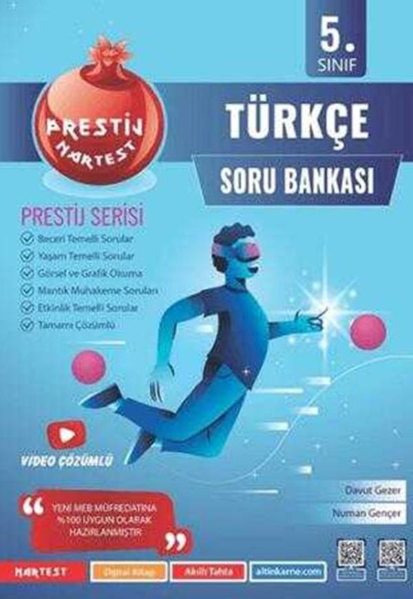 NARTEST 5 TÜRKÇE PRESTİJ SERİSİ 2025-26 GÜNCEL MÜFREDAT... - Nartest Yayınevi - Image 1