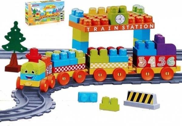 Eğitici Çocuk Dolu 89 Parça Tren ve Yol Set - Image 1
