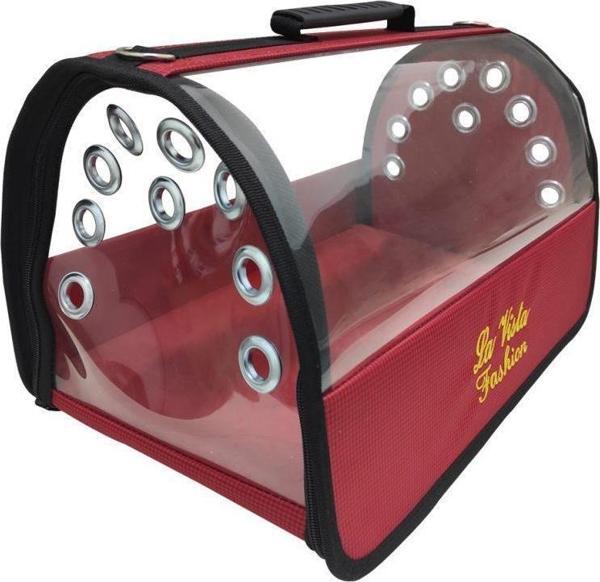 La Vista Lüx Flaybag Kedi, Küçük Köpek Taşıma Çantası 43-26-27Cm 1300Gr Kırmızı - Image 1