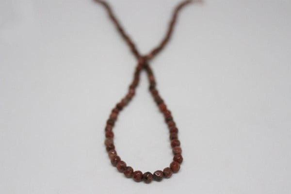 Jasper Taşı Faset Kesim Yarım Dizi 4mm (9853) (18cm Uzunluğundadır) - Image 1