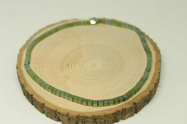 Hematit Taşı Küp Şekilli 4mm Dizi (24455) - Image 1