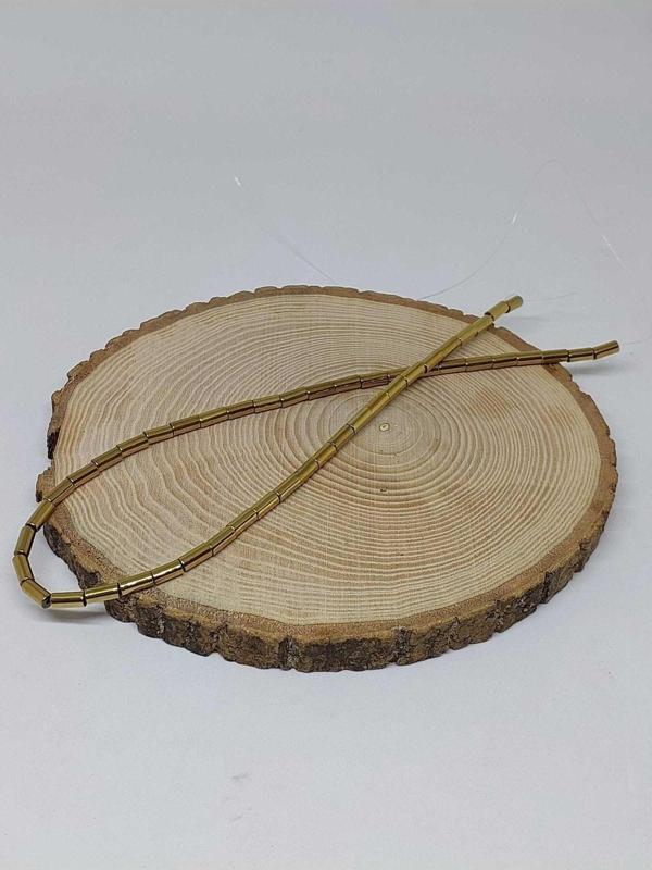 Hematit Taşı Silindir Dizi 4x8mm (36770) - Image 1