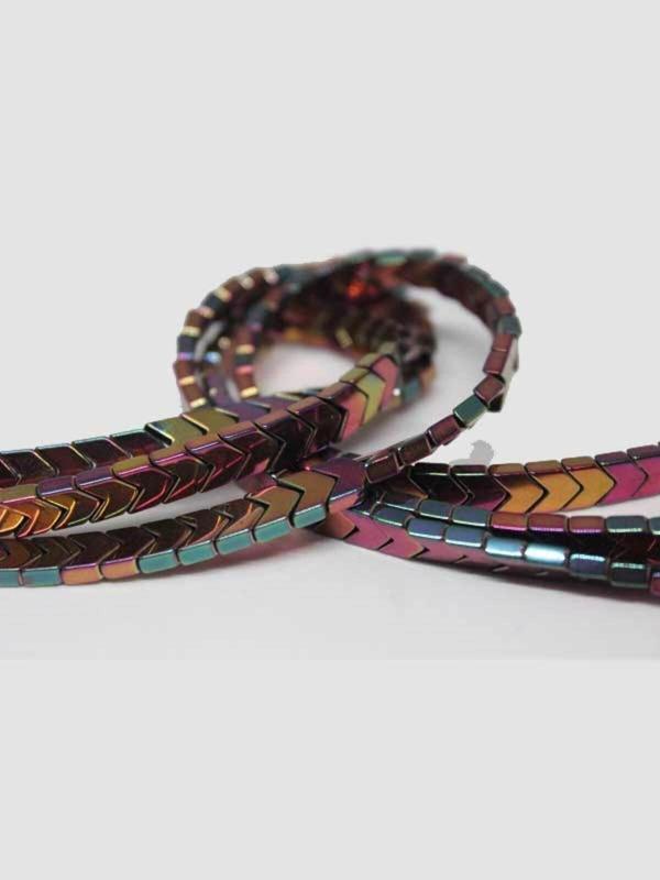 Hematit Taşı YARIM Dizi (17315) (18cm Uzunluğundadır) - Image 1