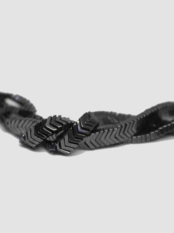 Hematit Taşı YARIM Dizi (17355) (18cm Uzunluğundadır) - Image 1
