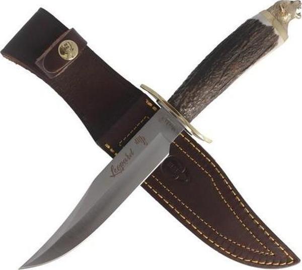 Muela Leopar 16cm Geyik Boynuzu Saplı Bıçak - Image 1