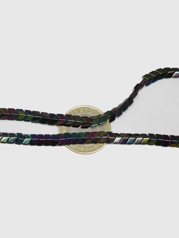 Hematit Taşı YARIM Dizi (17430) (18cm Uzunluğundadır) - Image 1