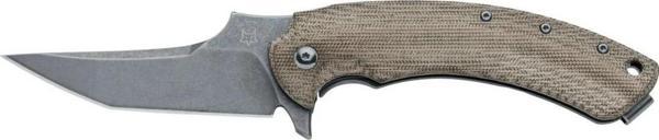 Fox Knives Geco N690 Titanium Frame Green Canvas Çakı - Image 1