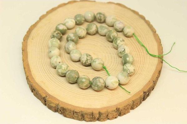 Jasper Taşı YARIM Dizi 11-12mm Aralığı (25885) (18cm uzunluğundadır) - Image 1