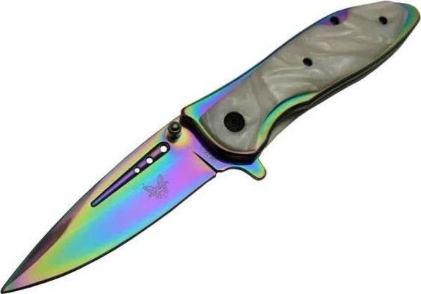 Da76-1 Çakı Renkli Sedef 20 Cm Manuel, Kemerlikli - Image 1