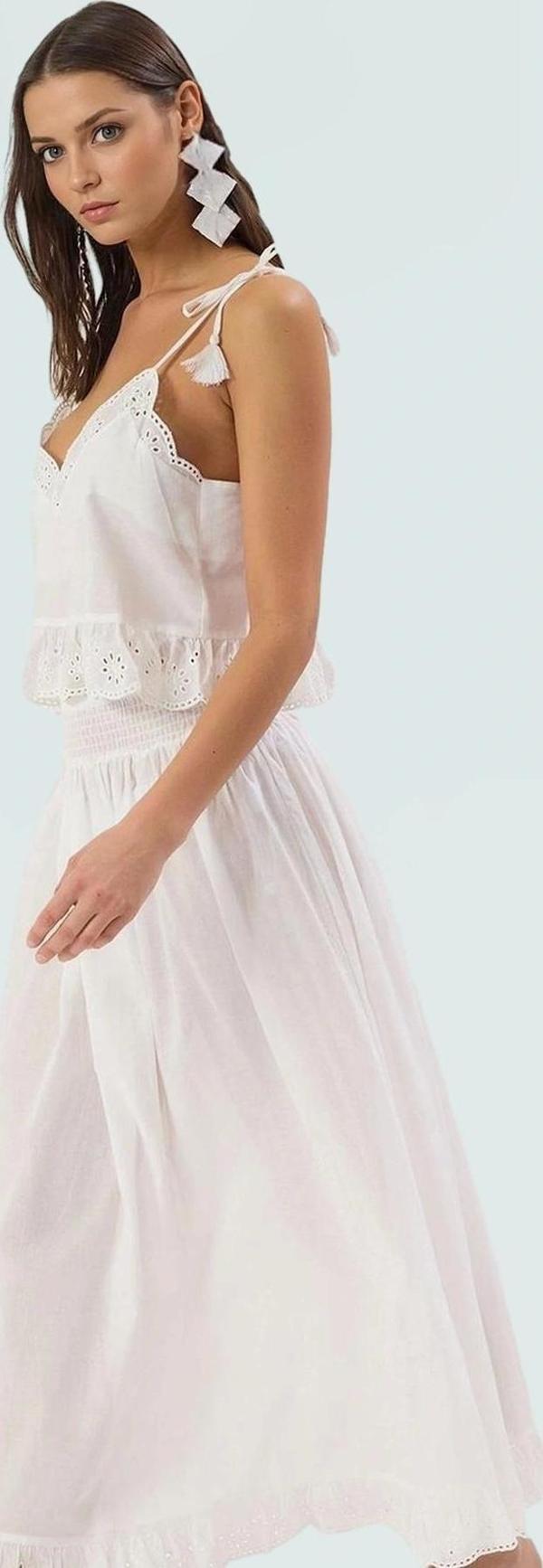 Yazlık Pamuklu Bluz Etek Takım Plaj Şıklığı için İdeal Uzun Ömürlü Premium Kalite Trend Tasarım - Image 1