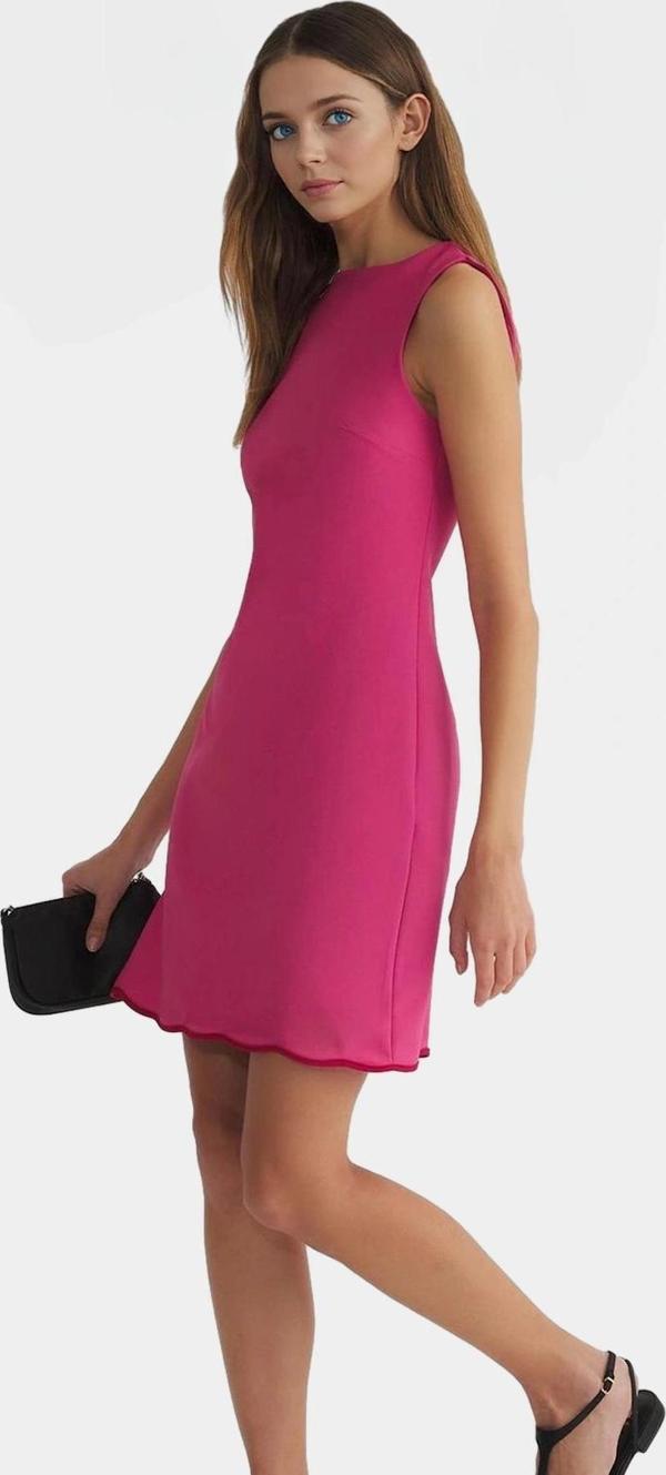 Mini A Line Dokuma Elbise 88% Polyester 12% Elastan Yazlık Şık Görünüm Rahat Kullanım - Image 1