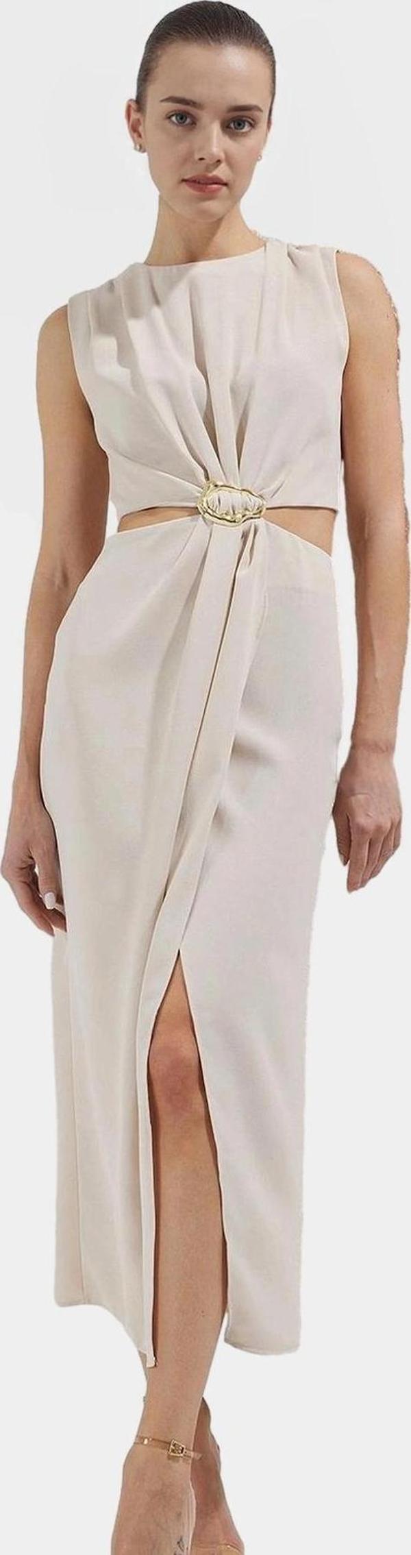 Maxi Krep Elbise A Kesim Yazlık Dokuma Polyester Özel Tasarım Dayanıklı Malzeme Rahat Kullanım - Image 1