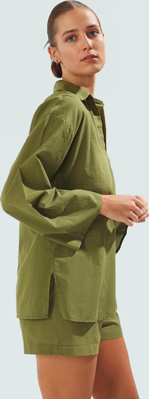 Leopar Desenli Pamuklu Yazlık Gömlek Şort Takım Rahat ve Şık Plaj Kombin Özel Tasarım Mükemmel Uyum - Image 1