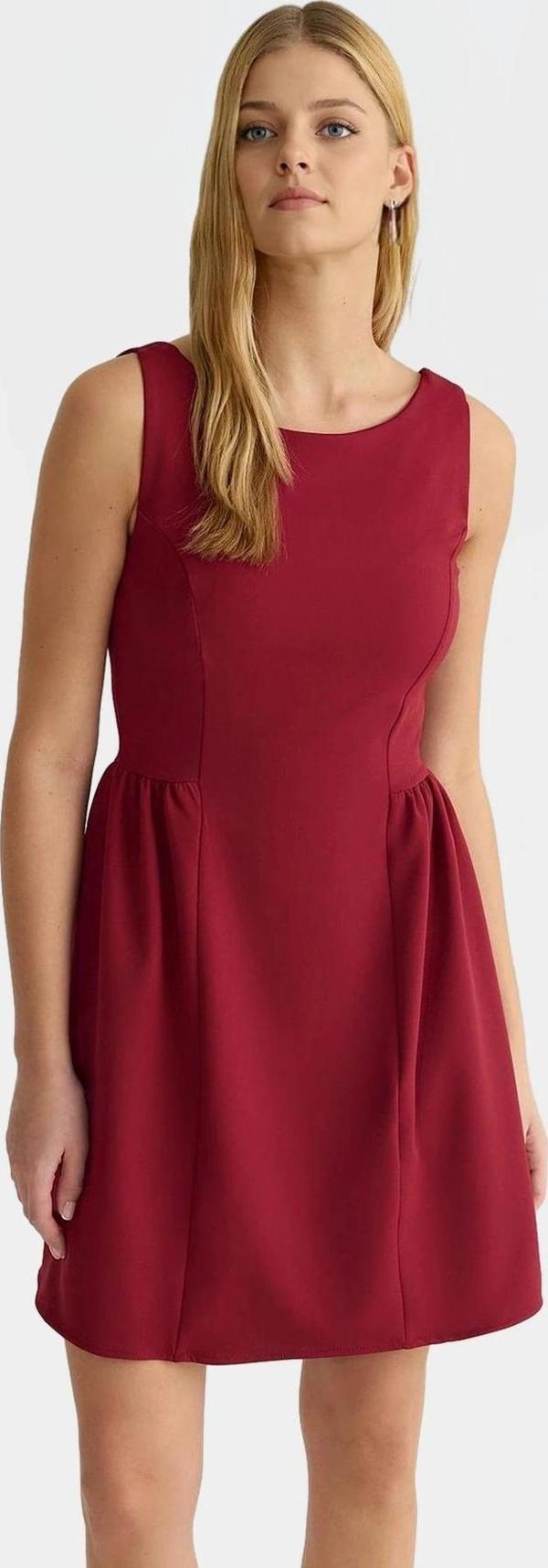 Kadın A Line Mini Elbise 87% Polyester 13% Elastan Yazlık Modern Stil Özel Tasarım Şık Görünüm - Image 1