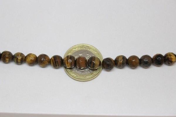 Kaplangözü Taşı Faset Kesim Yarım Dizi 8mm (18cm Uzunluğundadır) - Image 1