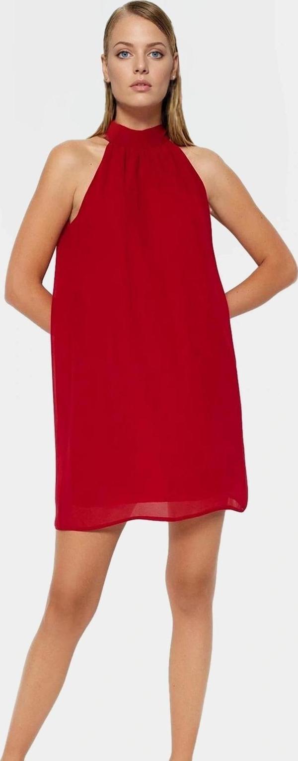 Şifon Astarlı Mini Elbise Günlük Kullanım İçin Hafif Dokuma Uzun Ömürlü Dayanıklı Malzeme - Image 1