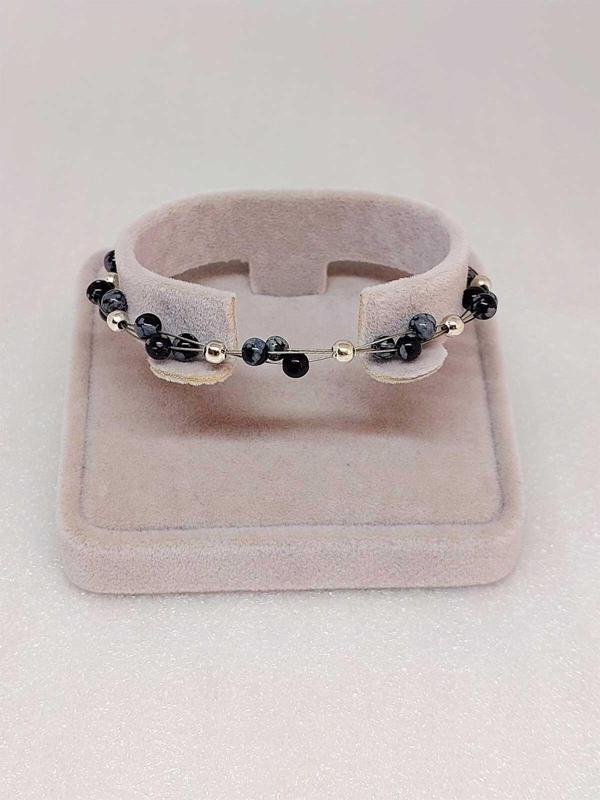 Kartanesi Obsidyen Taşı Bileklik 4mm - Image 1