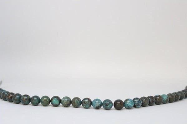 Krizokol Taşı YARIM Dizi 10mm (Boyalıdır) (18cm uzunluğundadır) - Image 1