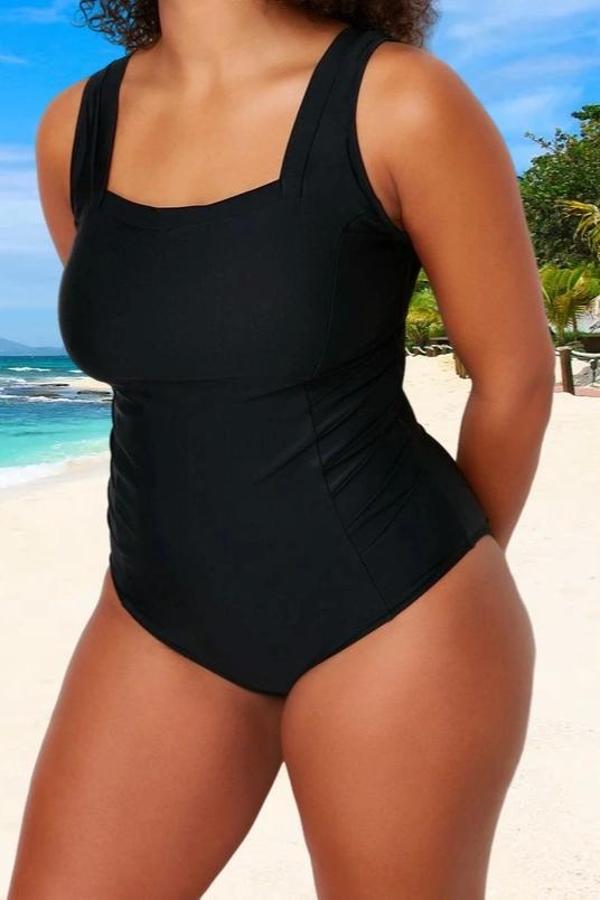 Konforlu Rahat Kesim Büyük Beden Mayo Geniş Battal Boy Plus Size - Image 1