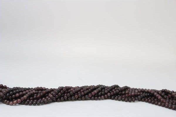 Lal (Granat) (Garnet) Taşı YARIM Dizi 3mm (17cm uzunluğundadır) - Image 1