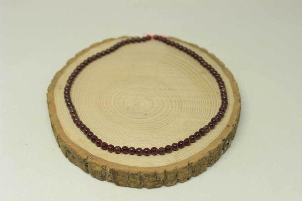 Lal (granat) (garnet) Taşı Yarım Dizi 4-4.5mm Aralığı (18cm Uzunluğundadır) - Image 1