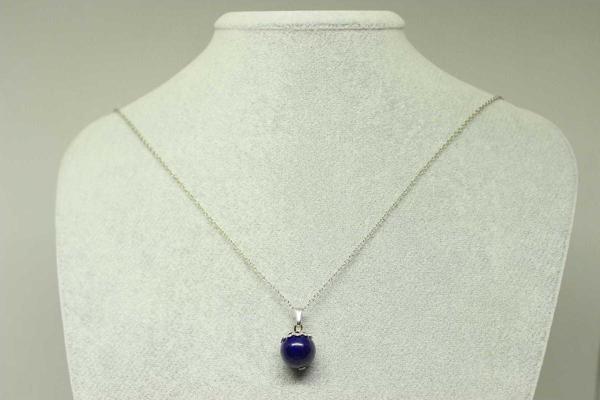 Lapis Taşı Kolye Ucu Zincirli - Image 1