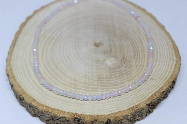 Morganit Taşı Rondela Faset Kesim 4*3mm Dizi - Image 1