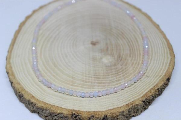 Morganit Taşı Rondela Faset Kesim 4*3mm YARIM Dizi (17cm uzunluğundadır) - Image 1