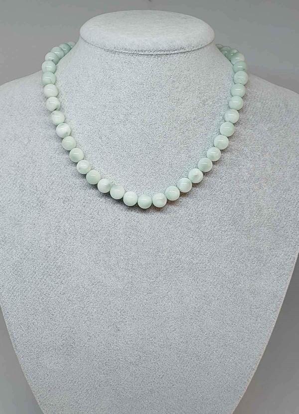 Larimar Taşı Kolye 8mm (klipsli) - Image 1