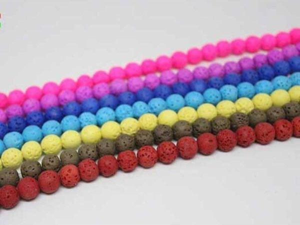 Lav Taşı Açık Mavi Renkli Dizi 8mm - Image 1