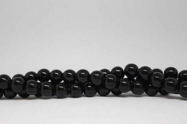 Onix (Oniks) Taşı Parlak YARIM Dizi 12mm (18cm uzunluğundadır) - Image 1