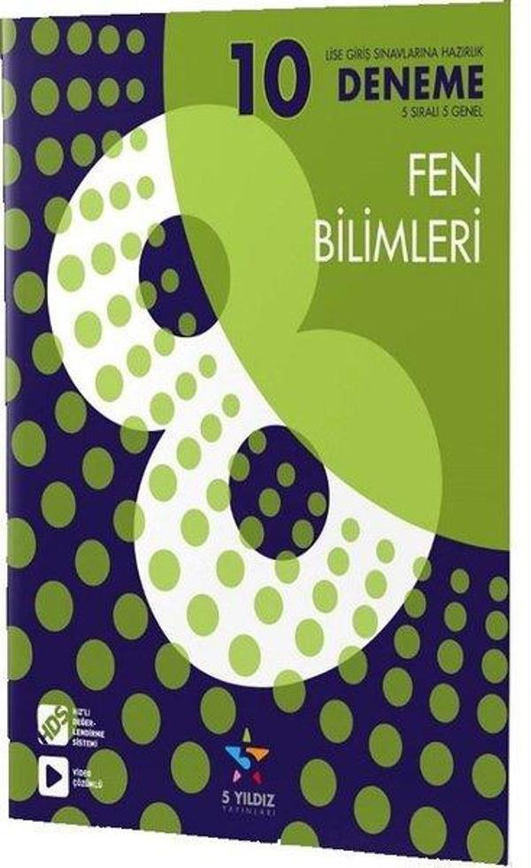 8.Sınıf LGS Fen Bilimleri 10'lu Deneme - 5 Yıldız Yayınları - Image 1