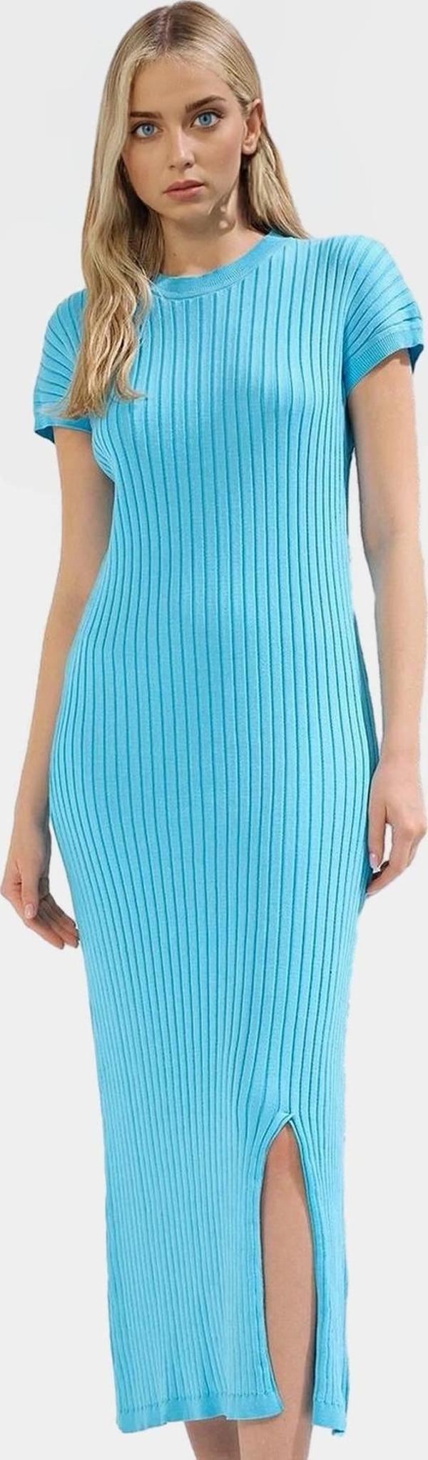 Maxi Triko Elbise Viskoz Polyester A Line Günlük Şık Özel Tasarım Zarifane Dayanıklı Malzeme - Image 1