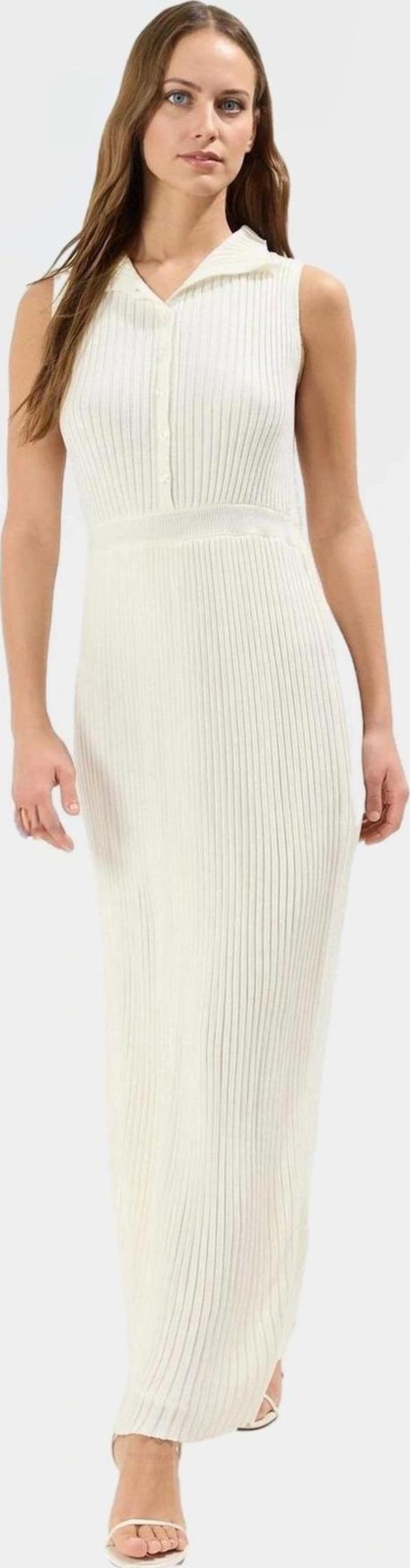 Yazlık Midi A line Triko Elbise Şık ve Rahat Günlük Kullanım Modern Stil Özel Tasarım - Image 1