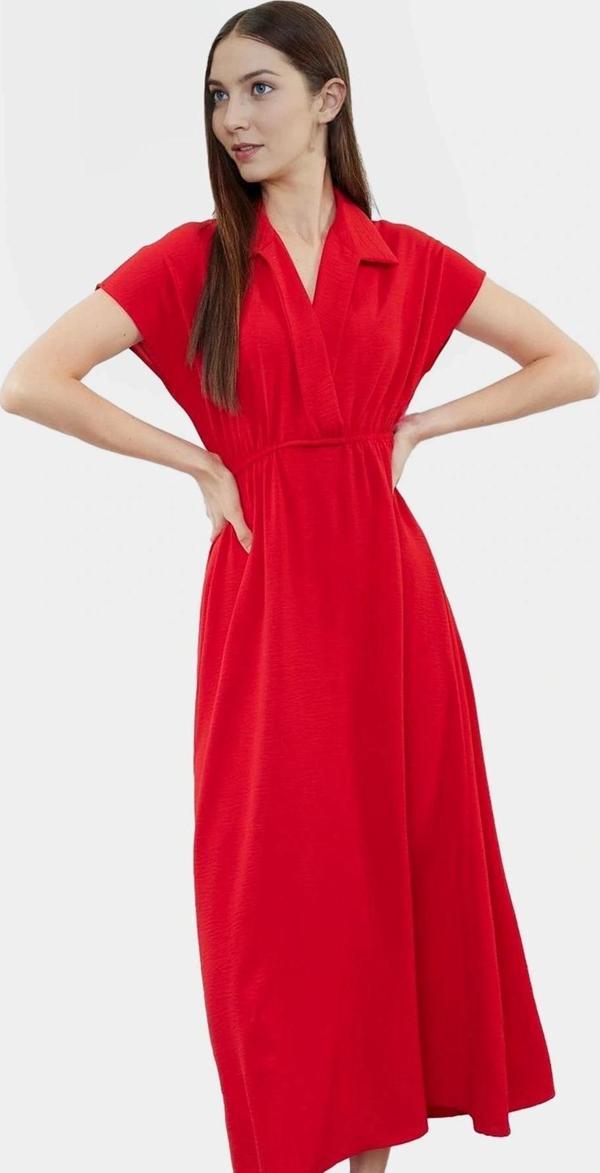 Maxi Aerobin Dokuma A line Elbise Yazlık Günlük Stil Trend Tasarım Zarifane - Image 1