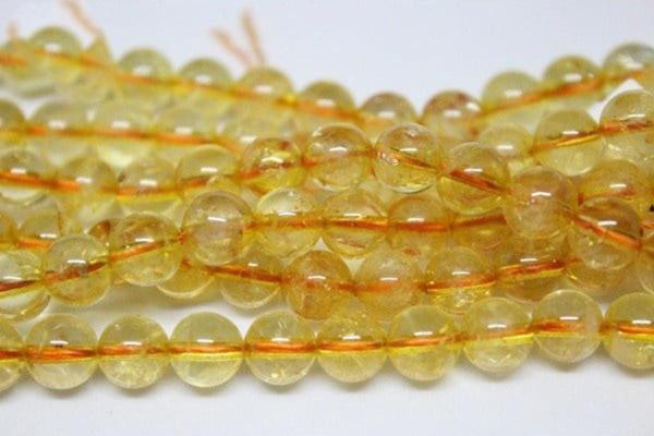 Sitrin Taşı Koyu Renk Yarım Dizi 6mm (18cm Uzunluğundadır) - Image 1
