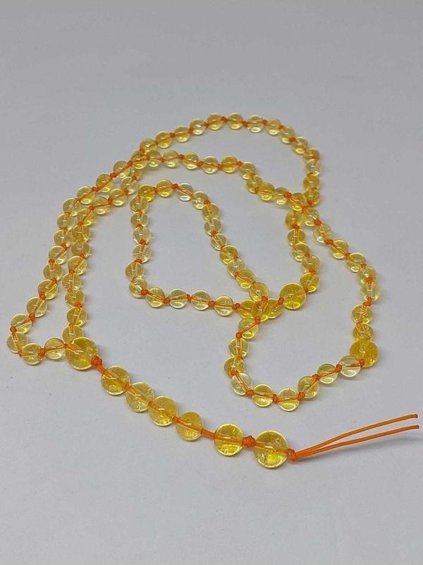 Sitrin Taşı Tesbih 6mm 99luk Ara Düğümlü El Yapımı - Image 1