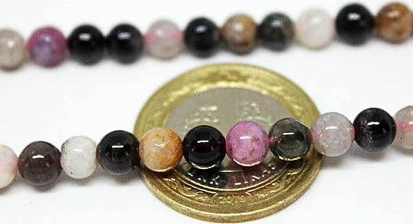 Turmalin Taşı Karışık Renkler 6mm/3 Adet - Image 1