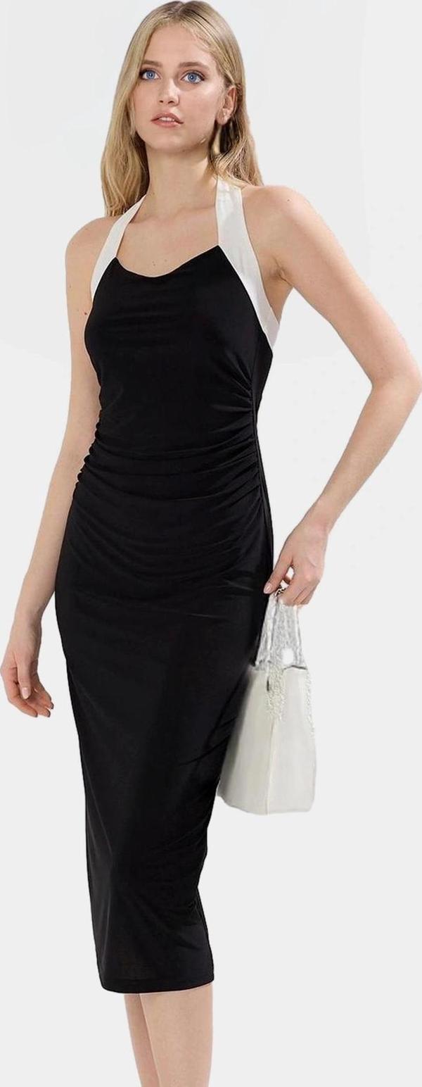 Yazlık Midi Boy Bodycon Elbise Örme Kumaştan Rahat ve Şık Konforlu Kesim Günlük Kullanım İçin - Image 1