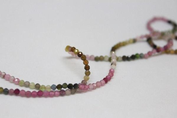 Turmalin Taşı YARIM Dizi 2mm (17cm uzunluğundadır) - Image 1