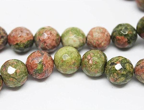 Unakit Taşı Dizi Faset Kesim 10mm - Image 1