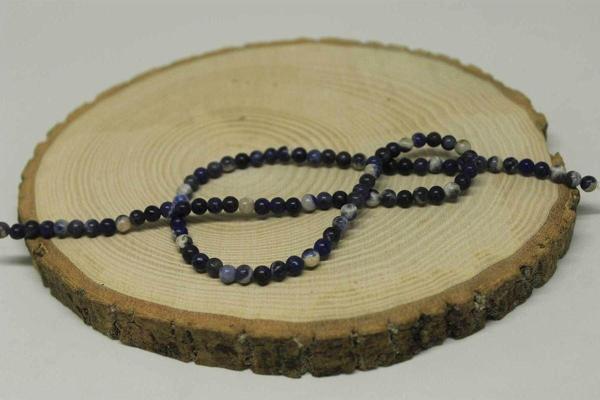 Sodalit Taşı Yarım Dizi 4mm (18cm Uzunluğundadır) - Image 1