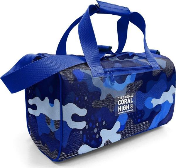 Coral High Erkek Çocuk Spor ve Seyahat Çantası - Mavi Kamuflaj Desenli - 27534 - Image 1