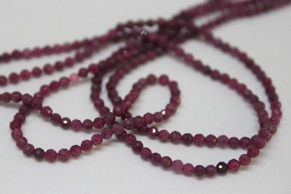 Yakut Taşı YARIM Dizi 2mm (17cm uzunluğundadır) - Image 1