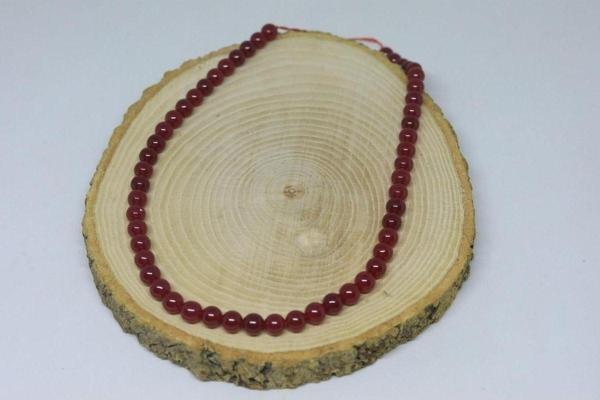 Yakut Taşı Yarım Dizi 7.5 mm 18 cm Uzunluğunda - Image 1