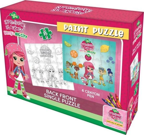 Çilek Kız Boyamalı Puzzle  - Image 1
