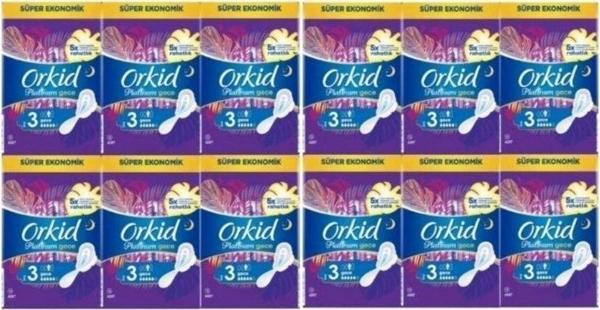 Orkid Hijyenik Ped Platinum Süper Eko 16'Lı Gece & Gündüz X 12 Adet - Image 1