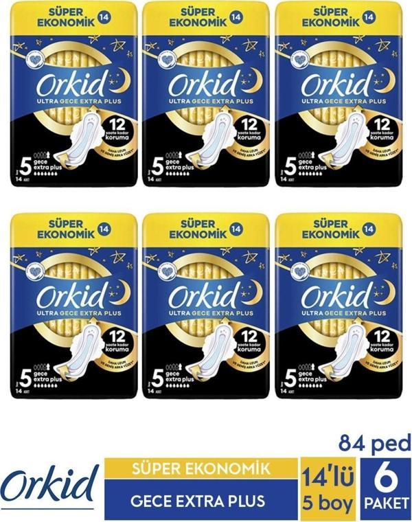 Orkid Ultra Extra 4'Lü Gece Ekstra Plus X6 Adet - Image 1