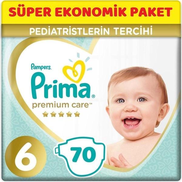Prima Premium Care Bebek Bezi Beden:6 (13+Kg) Extra Large 70 Adet Süper Ekonomik Pk - Image 1
