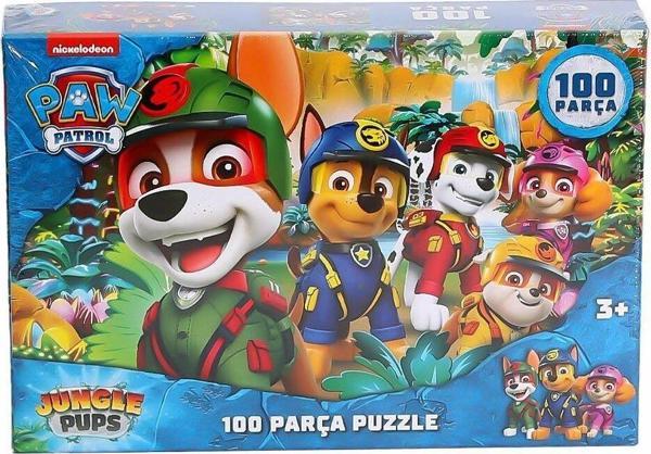 Laço Kids PW7929 Paw Patrol Jungle Pups 100 Parça Çocuk Puzzle - Image 1